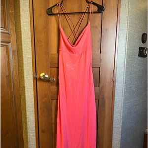 Coral formal dress